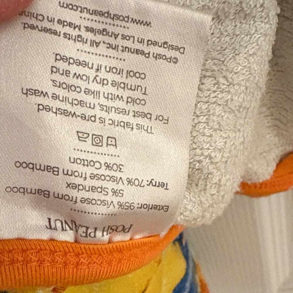 Posh Peanut Bamboo Hooded Towel - Lemons
